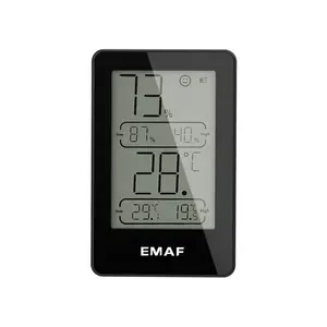 EMAF OEM Digital Indoor igrometro termometro monitor Hight Low Temperature umidità Range Gauge termoigrometro