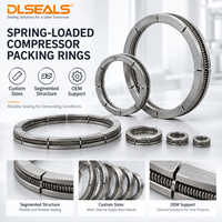 Anneau d'étanchéité en PTFE pour tige de compresseur, pour cylindre industriel à mouvement alternatif, dimensions personnalisées sur mesure selon dessin, fourniture directe usine OEM