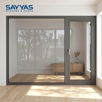 Ventanas Antihuracanes Sayyas GR75-OW de Diseño Europeo Moderno para Apartamentos y Hoteles con 5 Años de Garantía