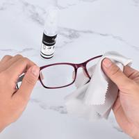 Produit populaire 30ml Logo OEM Lunettes de soleil sans traces Lunettes de soleil Chiffon de nettoyage pour écran en microfibre pour ordinateur portable