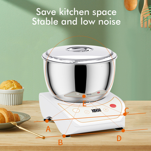 Máy trộn thực phẩm <span class=keywords><strong>mini</strong></span> với tô inox 5 lít, máy nhào bột điện, thiết bị nhà bếp - Product Image 4