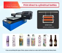 Pengiriman Cepat Printer UV Flatbed 60*90cm Printer Digital UV untuk Cangkir Plastik, Casing Ponsel, Sepatu Eva, Logam, Printer UV Ukuran A1