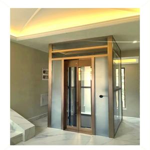 Высококачественный 3-этажный/4-уровневый лифт для виллы/квартиры из ПВХ с панорамным остеклением, гидравлический/тяговый, с 6 кабинами - Product Image 3