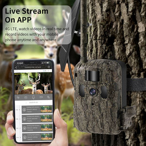 กล้องติดตามตัวสัตว์ป่า LCLCTEK 4G T6 S08 สำหรับถ่ายทอดสด แสงอินฟราเรด 940nm มองไม่เห็น แบตเตอรี่แบบชาร์จได้ กล้องวงจรปิด - Product Image 3