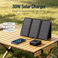 Panneau solaire pliable 30W LS-SP30F pour toits de véhicules, ponts de bateaux, voyages de chasse, balustrades de balcon et alimentation de secours