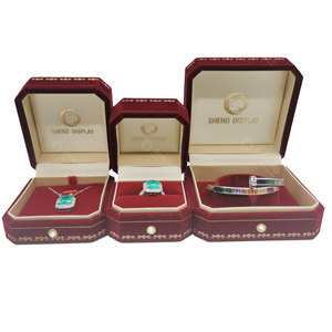 <b>Customized</b> Printed Logo Luxury Buckle Velvet <b>Ring</b> Box Jewelry Box - Product Image 1