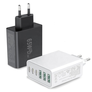 Hnt Gan 65W 6 Cổng Sạc Pd30W 3USB & 3 Loại C Mỹ/EU Cắm Nhanh Chóng Sạc Cho Iphone Samsung Tường Sạc - Product Image 5