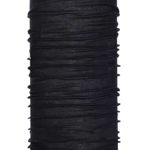 Hot Sale Multifunktion ales Plain Black Bandana Kopf bedeckung Mehrfarbiges Tube Bandana auf Lager