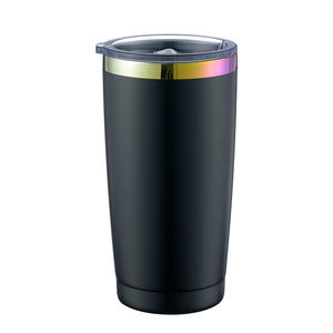 Nuovo Tumbler Isolato in Acciaio Inox da 20oz con Incisione Laser e Placcatura Arcobaleno, Vendita Calda Tumbler a Doppia Parete da 30oz con Coperchio - Product Image 1