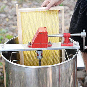 Extracteur de miel manuel réversible en acier inoxydable, machine de traitement centrifuge - Product Image 2