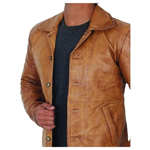 Veste de moto en cuir pour hommes/Blazer pour homme en cuir PU Veste pour homme en cuir pour moto - Product Image 5