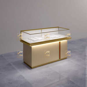 Elegante armadietto per gioielli in metallo vetro porta scorrevole per vendita al dettaglio mobili per centro commerciale uso <span class=keywords><strong>Showroom</strong></span> fabbricati in metallo elegante - Product Image 2