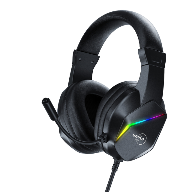 Professional Gamer Headset with Mic Wired Over-Ear Helmet Design On-Ear & Over-Ear Gaming Earphones for PS4