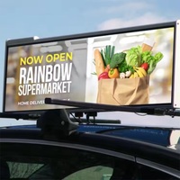Pantalla LED para Exteriores P5 a Todo Color de Alta Definición con Módulos 4G, Cartel Digital para Taxis, Centro Comercial Móvil de Alto Brillo