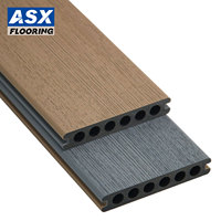 Planches de terrasse en composite WPC gaufrées 3D double face, résistantes aux termites et imperméables, pour jardin