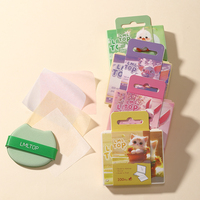 Papier absorbant portable pour le visage avec miroir et houppette – Feuilles de contrôle du sébum pour le maquillage – Lot de papier absorbant pour le visage – Vente en gros