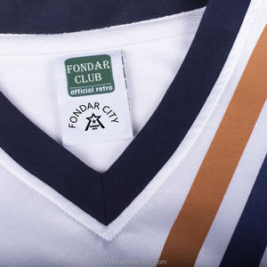 Camiseta de Fútbol Retro con Cuello en <span class=keywords><strong>V</strong></span> del <span class=keywords><strong>Centenario</strong></span> del Derby County 1984, Personalizada de Fábrica, Secado Rápido, Transpirable, 100% Poliéster, Servicio OEM - Product Image 3