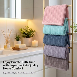 Asciugamano Oversize 40x90 in Cotone 100%, Extra Spesso e Morbido, Altamente Assorbente, con Bordi Rifiniti, per Adulti, Uso Domestico, Vendita all'Ingrosso Personalizzata - Product Image 4