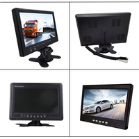 Sistema de Monitoreo para Camiones, Autobuses y Vehículos Cuádruples Firecore HX-117 con Pantalla LCD a Color de 7 Pulgadas, Grabación de Video de 2 Canales, USB, RGB y 2 Cámaras HD