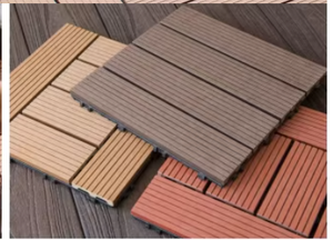 Ingrosso Patio 60X30 piastrelle Decking antiscivolo esterno ad incastro piastrelle di plastica pietra WPC legno pavimento Piso - Product Image 6
