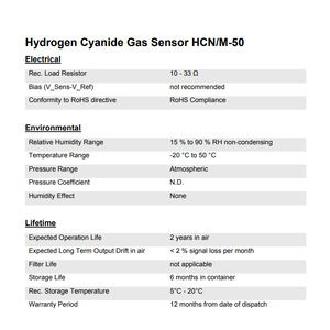 Sensor de Gas HCN Membrapor HCN/M-50 0-50 ppm Electroquímico para Detección de Seguridad - Product Image 2