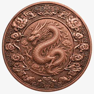 Pièces <span class=keywords><strong>de</strong></span> monnaie rondes personnalisées en cuivre pur .999, 1 oz, représentant le Cheval du Zodiaque Chinois, pour collection 2D - Product Image 5