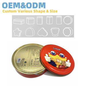 Boîtes métalliques avec couvercles, Offre Spéciale boîtes rondes en fer blanc pour biscuits, bonbons, biscuits, vente en gros, haute qualité - Product Image 5