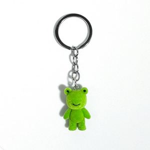 Porte-clés de voiture en résine 3D en forme de grenouille mignonne et amusante, étanche, pendentif créatif pour sac, décoration DIY, vente chaude - Product Image 5
