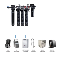 Usine 3 étapes ultrafiltration purificateurs d'eau en plastique grand débit maison commerciale hôtel boisson robinet bien filtres à eau