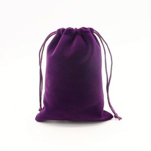 Small MOQ Velvet Jewelry Packing <b>Bag</b> with <b>Silver</b> Gold Stamp Logo - Product Image 3