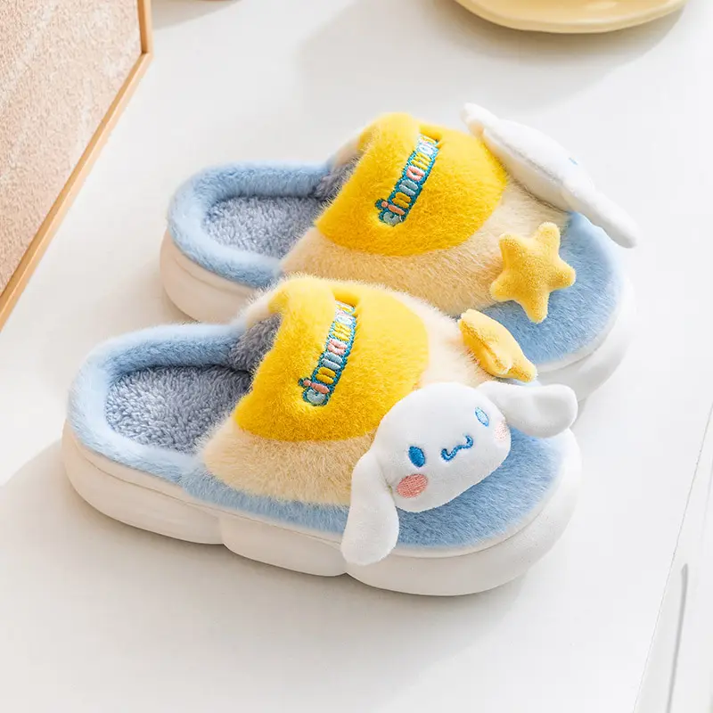 Migliore vendita di alta qualità cartoni animati e Anime simpatiche pantofole peluche casa coppia pantofole scarpe da interno regalo di natale