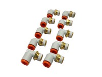 Kq2l07-01as Sambungan Siku 90 Derajat Tipe Male 1/4" Tube Od X R 1/8" Isi 10 buah Baru, Asli, Tersedia, dengan Garansi Satu Tahun.
