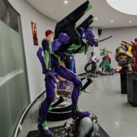 Estatua de EVA-01 de Evangelion de 200 cm, Tamaño Real 1:1, Alta Calidad, Figura de Anime de Resina y Fibra de Vidrio, Coleccionable, Decoración