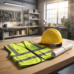 سترة أمان عاكسة من الفئة 2 وفقًا لمعايير ANSI مع إضاءة LED عالية الوضوح مقاومة للماء وشعار مخصص لمواقع البناء - Product Image 3