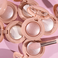 Palette de maquillage personnalisée pour le visage : Poudre illuminatrice, poudre scintillante, contouring, végane, pressée, marque privée