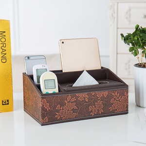 Caja de Almacenamiento Multifuncional de Cuero, Creativa y Sencilla, para el Hogar, Sala de Estar, con Impresión de Texto, Venta al Por Mayor - Product Image 6