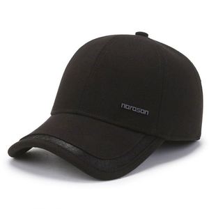 Casquette de baseball chaude d'automne et d'hiver avec protection pour les oreilles, en velours épais, à la mode, avec cache-oreilles, pour hommes d'âge moyen et personnes âgées, pour l'extérieur - Product Image 4