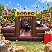 Machine de rodéo mécanique Ceyu, simulateur de rodéo commercial avec tapis de sécurité gonflable pour la location lors de fêtes, carnavals et événements