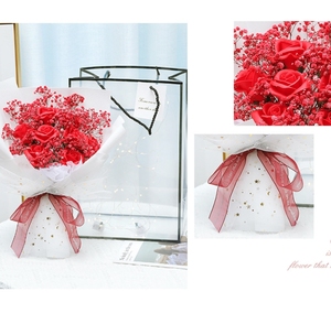 Giorno di san valentino Bouquet di sapone di rose <span class=keywords><strong>serie</strong></span> di filati di stelle fatte a mano con fiori di sapone regalo di compleanno - Product Image 5