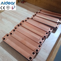 Échangeur de chaleur à plaques brasées en cuivre (BPHE) pour système de chauffe-eau solaire, unité de transfert de chaleur en circuit collecteur