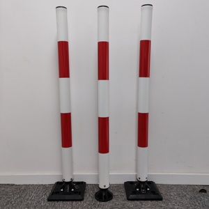 Bolardos de Tráfico Reflectantes Flexibles de 1 m para Seguridad Vial 2026, Base Flexible, Rojo y Blanco, 1000 mm - Product Image 4