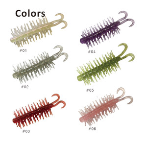 Fournisseur en gros Centi-kicker Leurre souple flottant 4" 5" en forme de centipède, ver segmenté en plastique pour la pêche au bar - Product Image 3