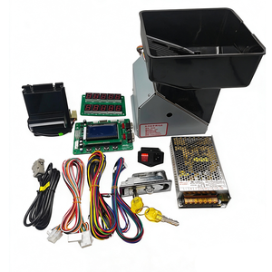 ชุดอุปกรณ์ DIY สำหรับเครื่องแลกเหรียญแบบบริการตนเอง พร้อมจอ LCD เมนบอร์ด ตัวรับเหรียญหลายชนิด เครื่องตรวจสอบธนบัตร เครื่องแลกธนบัตรเป็นเหรียญ - Product Image 1