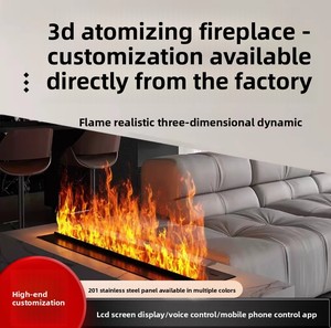 Núcleo de Chimenea Atomizada 3D Personalizado 1.2, Decoración de Chimenea Ultrafina Integrada, Simulación de Llama para Sala de Estar - Product Image 4