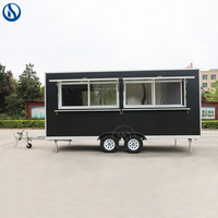 Remorque de cuisine mobile Honlu pour café, en-cas, barbecue et services de restauration à emporter - Food Truck avec cuisine complète