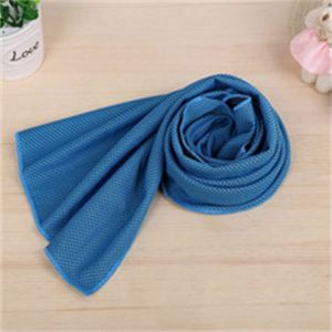 Solid Color Polyester Sports Towel Quick-Dry Cooling Hoodie with Knitted Technique for Hot Weather Neck <b>Face</b> Wrap - Product Image 1