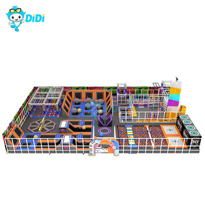 Parc de trampolines et aire de jeux intérieure personnalisée à petit budget pour grand centre commercial, équipement de gymnastique et de fitness d'aventure, zone de jeux et de saut, labyrinthes d'âges - Product Image 3