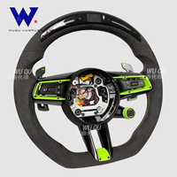 Volant personnalisé en suède avec LED et bouton de commande pour Porsche Panamera, Macan, Cayenne, Taycan, 911, 718, 997, 958, 981, 987