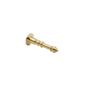 High Precision Custom CNC Machining Brass Grooving Female Threading Operation Part