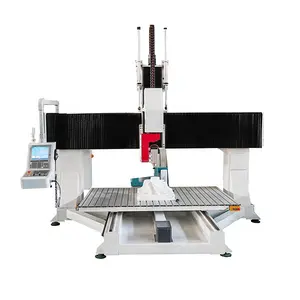 2024 Hoge Kwaliteit 5Aixs Houtbewerking Freesmachine Tafel Bewegende Cnc Router Snijmachine